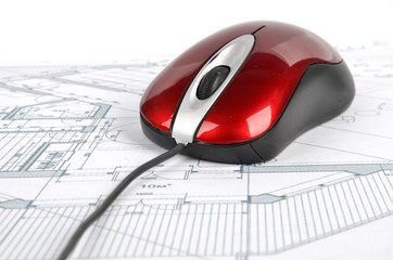 Blueprint and mouse