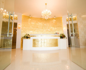 hotel reception desk