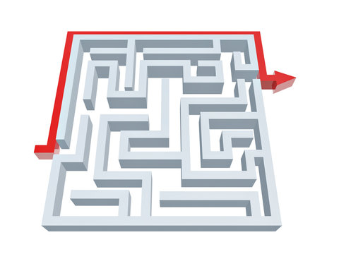 solution of maze