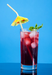 Mojito strawberries  cocktail.