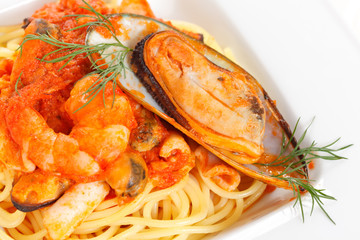 pasta with mussels