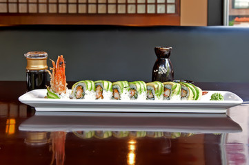 Japanese restaurant plate