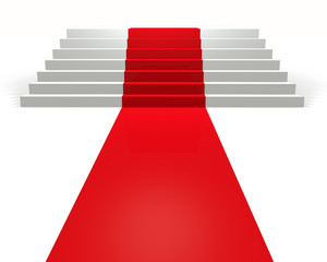 Stairs with red carpet