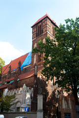 Church of Sts. Jacob -monument in Torun,Poland - obrazy, fototapety, plakaty