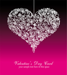 Colorful Valentine's Day Card Background