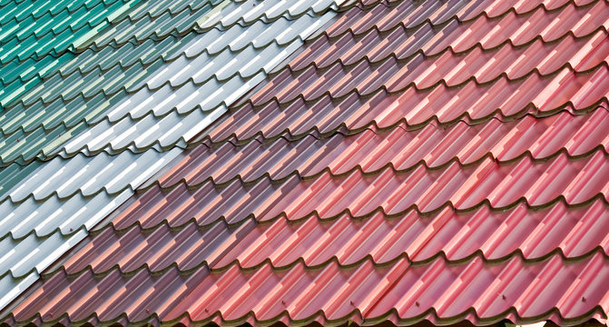 Colorful tiled roof