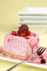 Wild berries bavarian cream