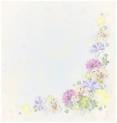 Greeting card with daisie.