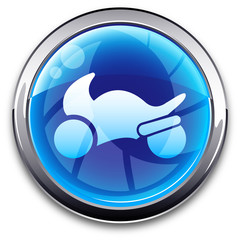 blue Button motorbike