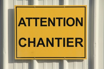 Obraz premium Attention chantier