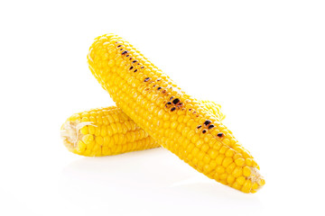 Boiled and roasted corn.