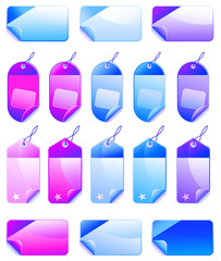 Christmas Colorful Promotional sales price labels