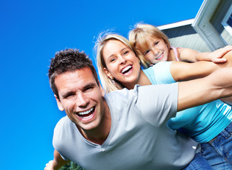 Fototapeta premium Happy family.