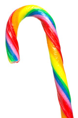 Rainbow lollipop.