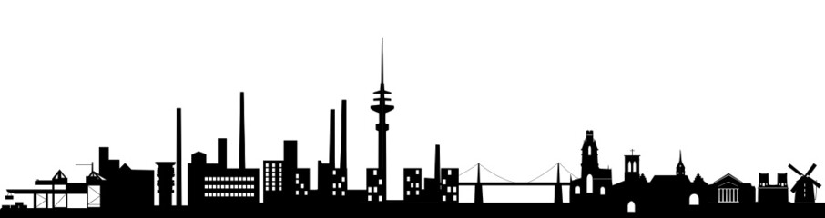 Skyline Duisburg - obrazy, fototapety, plakaty