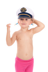 Child in the captain's cap