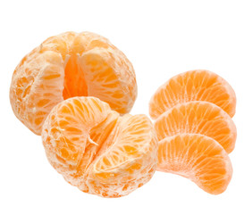 Mandarin isolated on white background