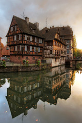 Half-timbered houses in Petite-France, Strasbourg, France