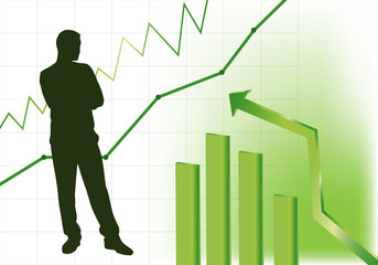 Fondo abstracto de negocios y finanzas
