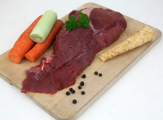 Rohes Wildfleisch