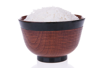 Bowl of cooked rice