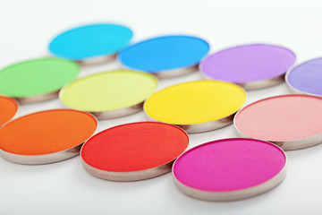 Colorful bright eye shadow