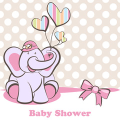 elephant Girl Baby Shower