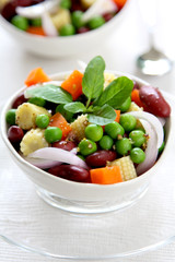 Bean & pea salad