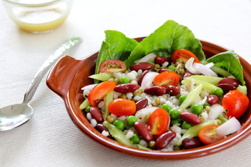 Bean & grains salad