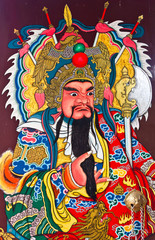 Obraz premium chinese art on the temple door