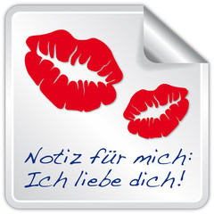 Notiz Liebe