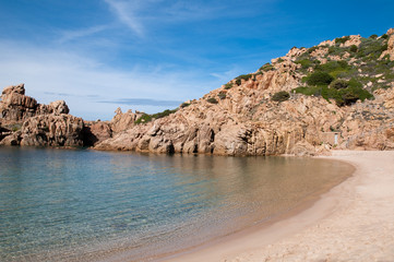 Sardinia, Italy: Li Cossi beach in Costa Paradiso