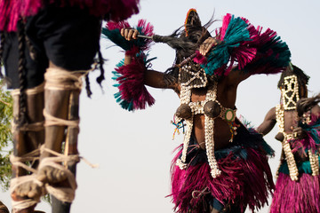 Female mask and the Dogon dance, Mali.