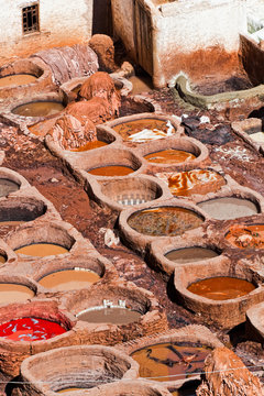 Tanneries, Fes Morocco