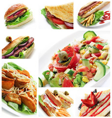 Restaurant Food Collage