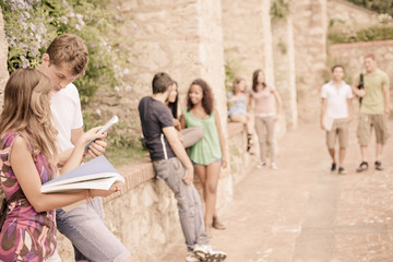Multicultural Group of College Students