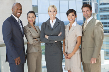 Interracial Men & Women Business Team