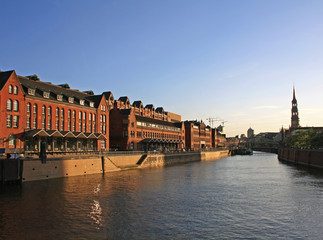 Fototapeta premium Old storehouses in Hamburg