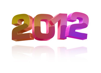 2012 3D-Typo
