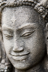 Fototapeta na wymiar kamienna twarz w Angkor