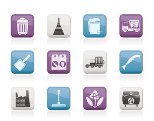 Cleaning Industry and environment Icons