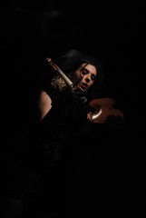 Obraz na płótnie Canvas Lady with the broken violin