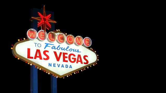 Las Vegas Sign Alpha Matte