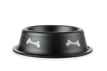 Pet bowl isolated on the white background