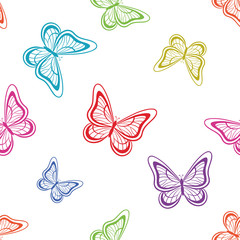 Fototapeta na wymiar Background, butterflies