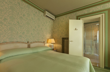 interior luxury apartment, comfortable bedroom