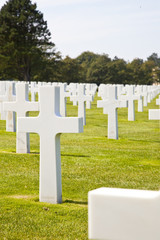 View at American Cemetery in Normandy, France