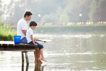Fotobehang Family fishing © AboutLife
