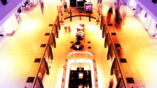 People in a department store.