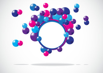 abstract colored background with circles